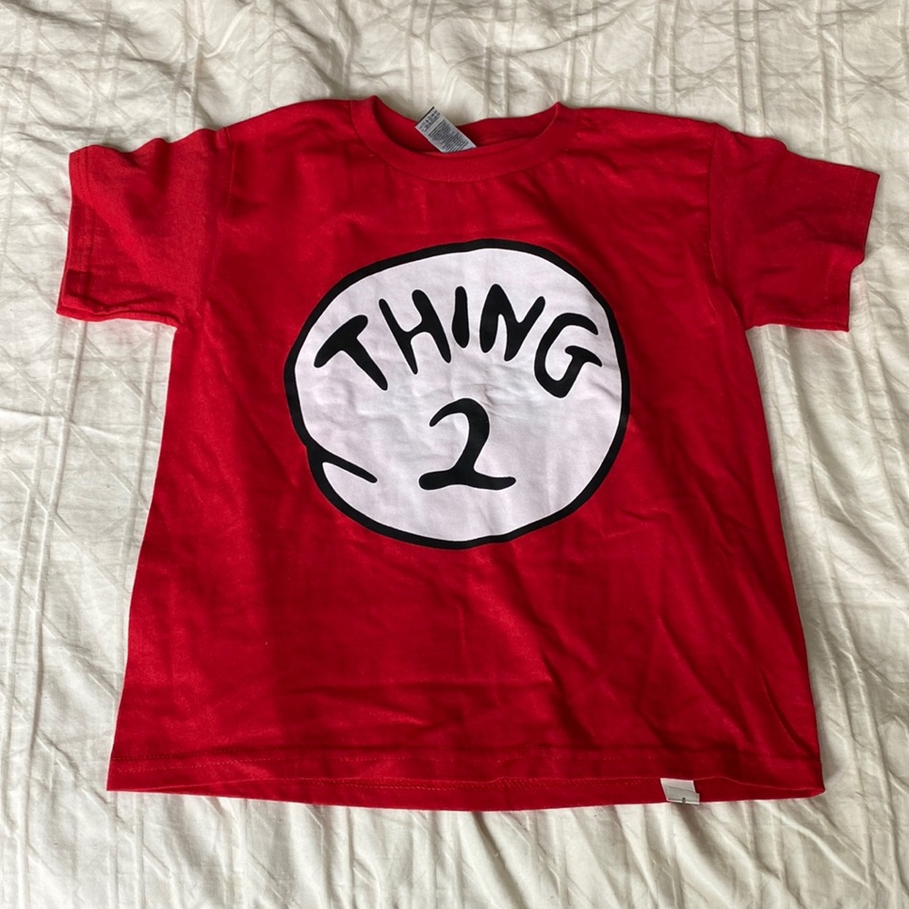 Thing 2 kids shirt in red
